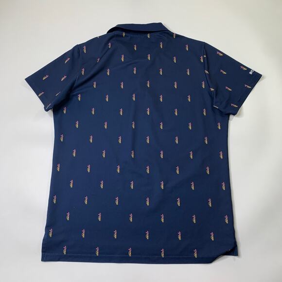 Bonobos Shirt Mens L Large Navy Blue SLIM Fit Stretch Performance Active Golf - Picture 9 of 11